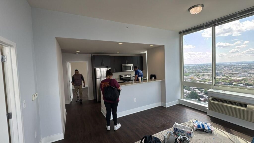 interior painting in jersey city after fresh coat of paint by quicksidekick