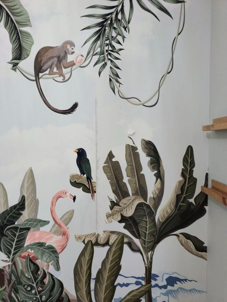 Technician removing wallpaper. (3)