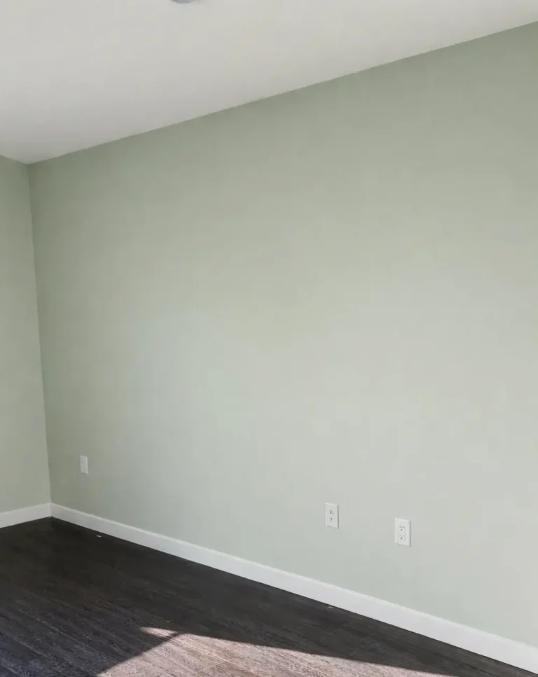 After painting apartment wall