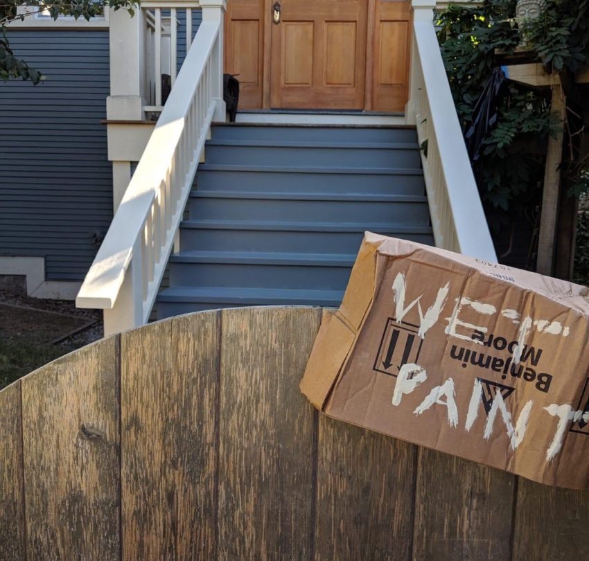 exterior painting stairs